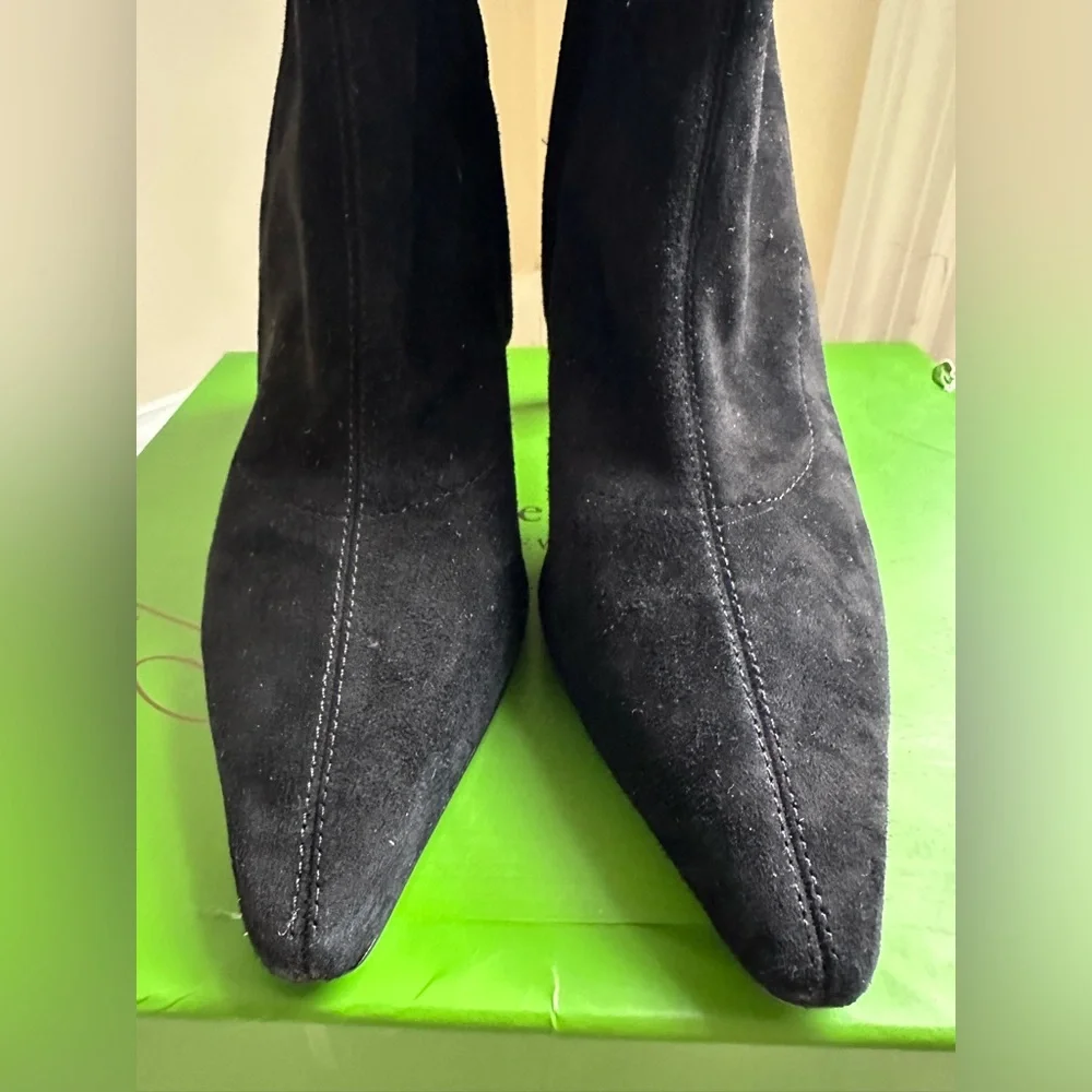 NWB Kate Spade Down Under Stretch Suede Booties - Size 7 - Picture 7 of 16